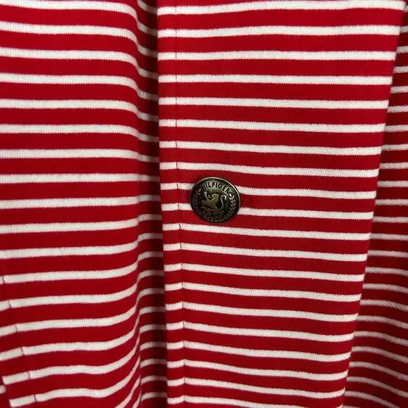 Tommy Hilfiger Womens Jacket XL Stripe Nautical Military blazer holidays - Picture 5 of 12